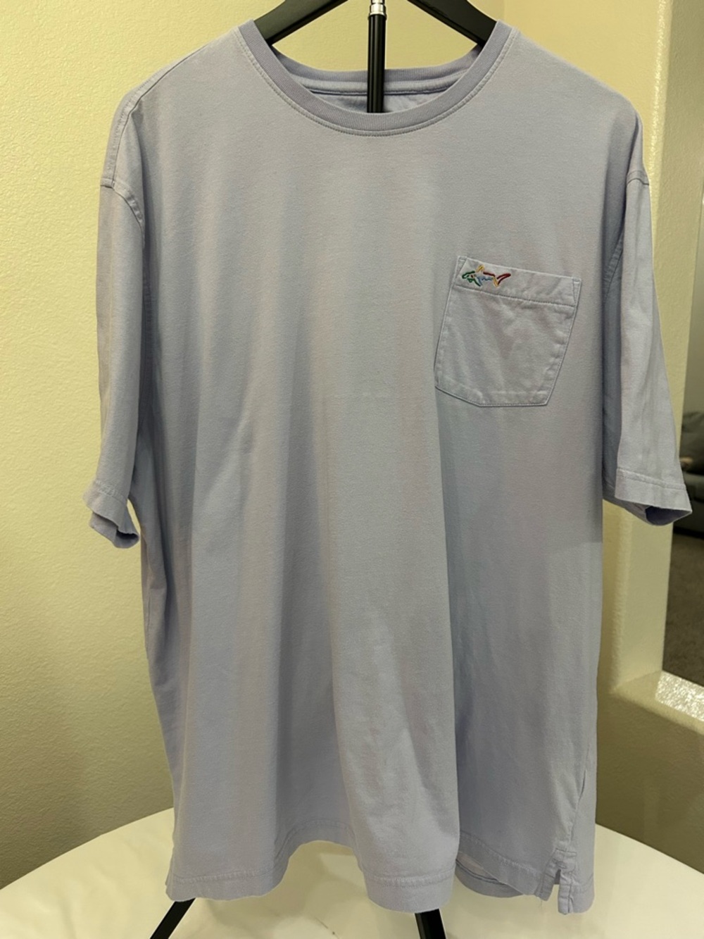 Greg Norman Men's Light Lavender Pocket Tee